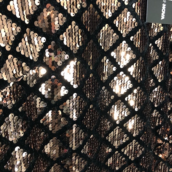 Rose Gold Diamond Seqiun Bodycon Dress NWT - Picture 9 of 9